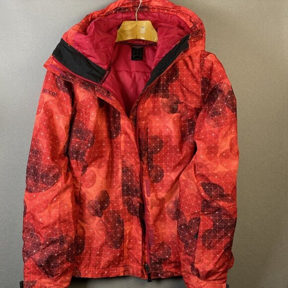 Adidas Puffer‎ Jacket Womens S Climaproof Recco Technology Hooded Waterproof Zip - Picture 1 of 16